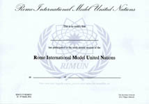 6th Rome International MUN (23-27/3/2012)